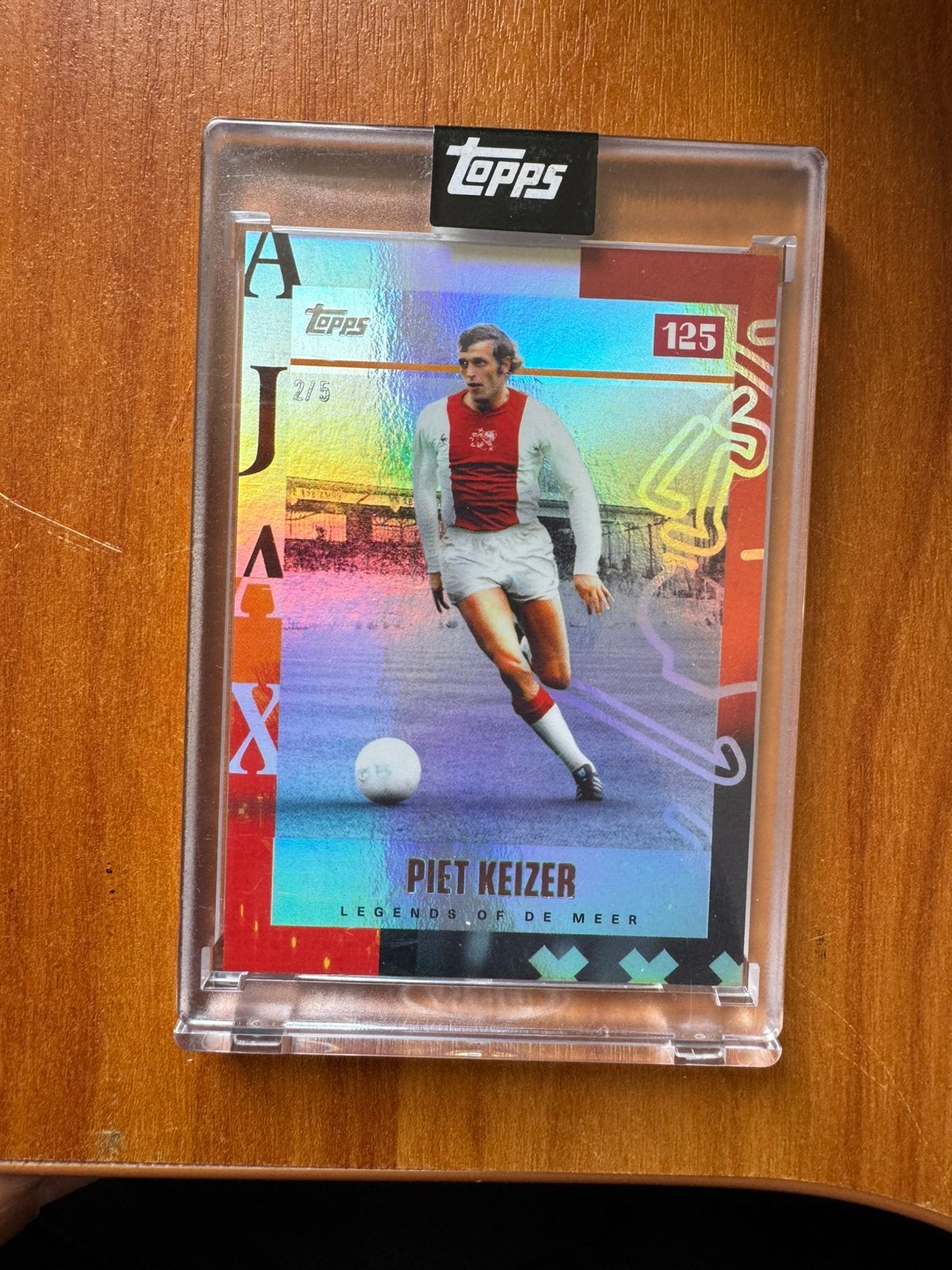 Piet Keizer /5 Ajax Topps 125, Ophalen of Verzenden, Zo goed als nieuw, Plaatje