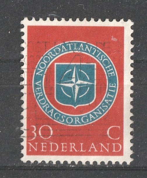 nvph 721  NAVO  1959, Postzegels en Munten, Ophalen of Verzenden, Na 1940, Gestempeld