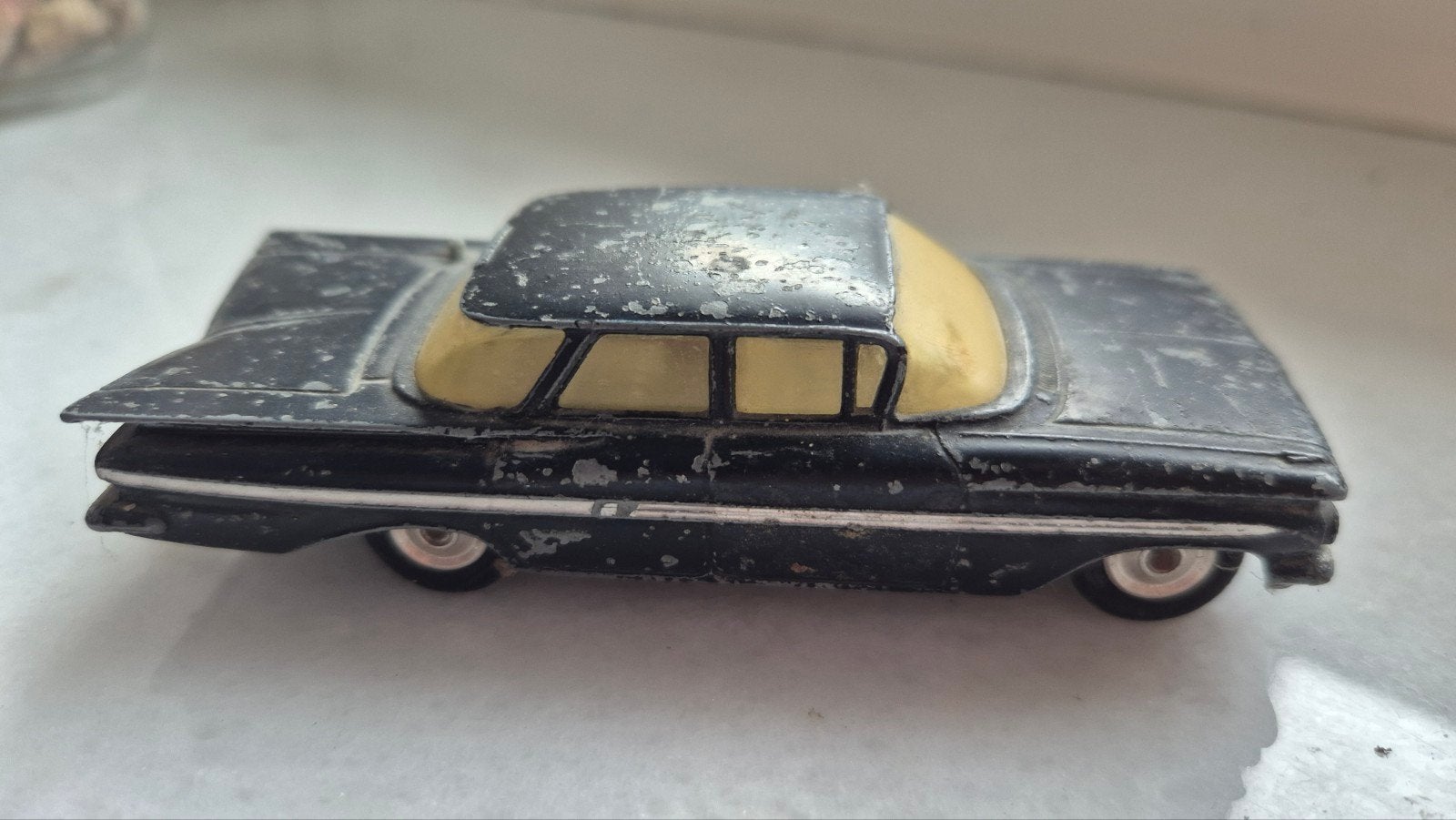 Corgi Toys Chevrolet Impala - Zwart, 10 cm, Ophalen of Verzenden, Gebruikt