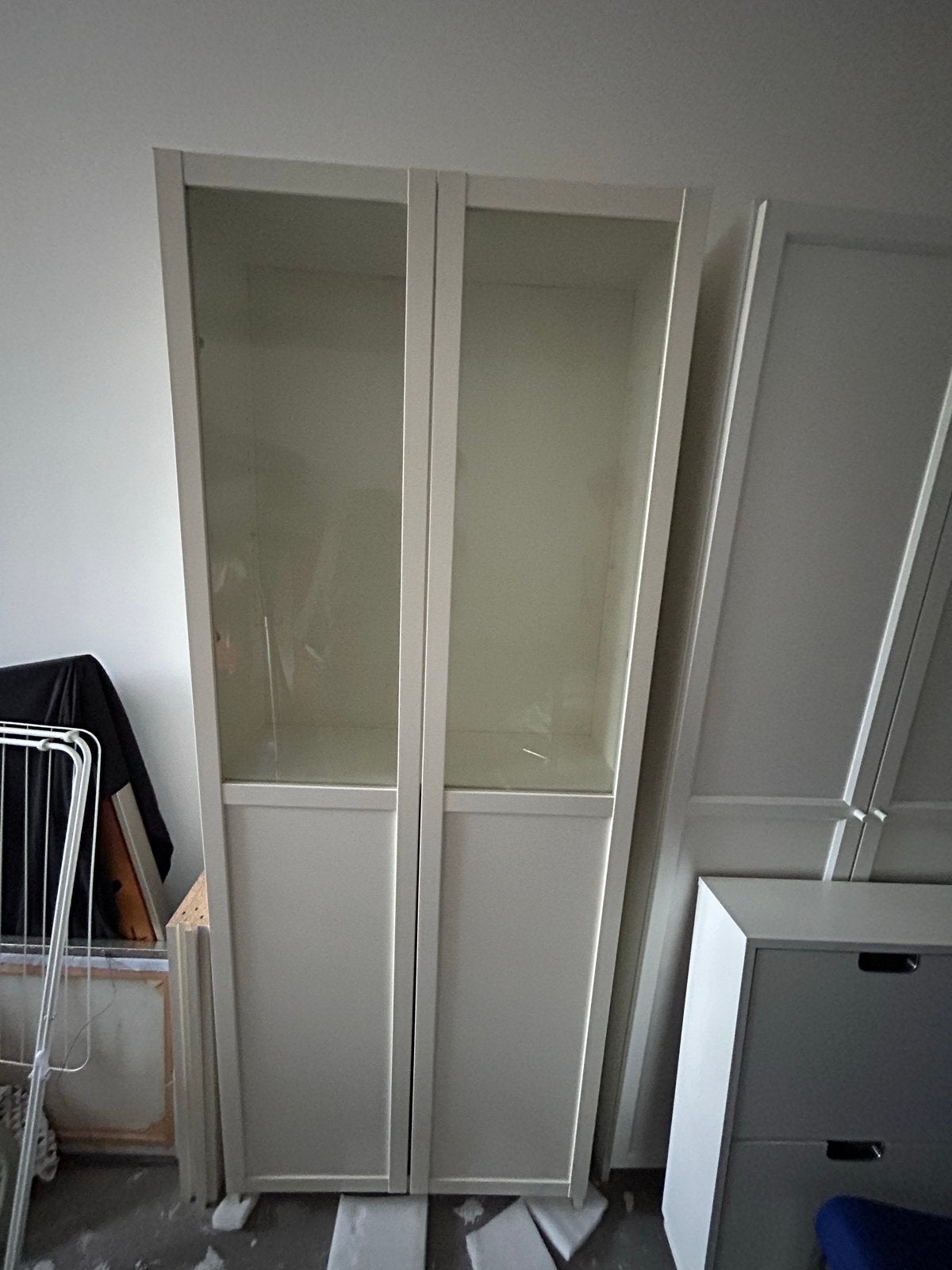 Ikea Billy kast met glazen deuren, Huis en Inrichting, Ophalen, Gebruikt, 200 cm of meer, 50 tot 100 cm