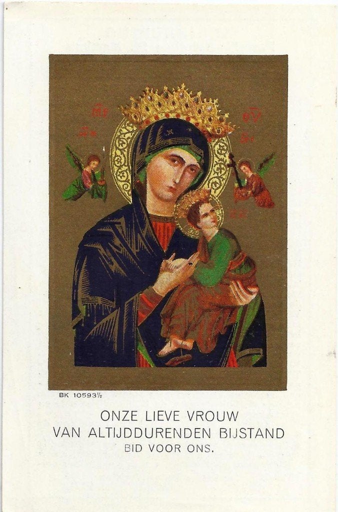 Pr60 prentje parochie retraite st martinus maastricht 1933, Ophalen of Verzenden, Zo goed als nieuw, Kaart of Prent