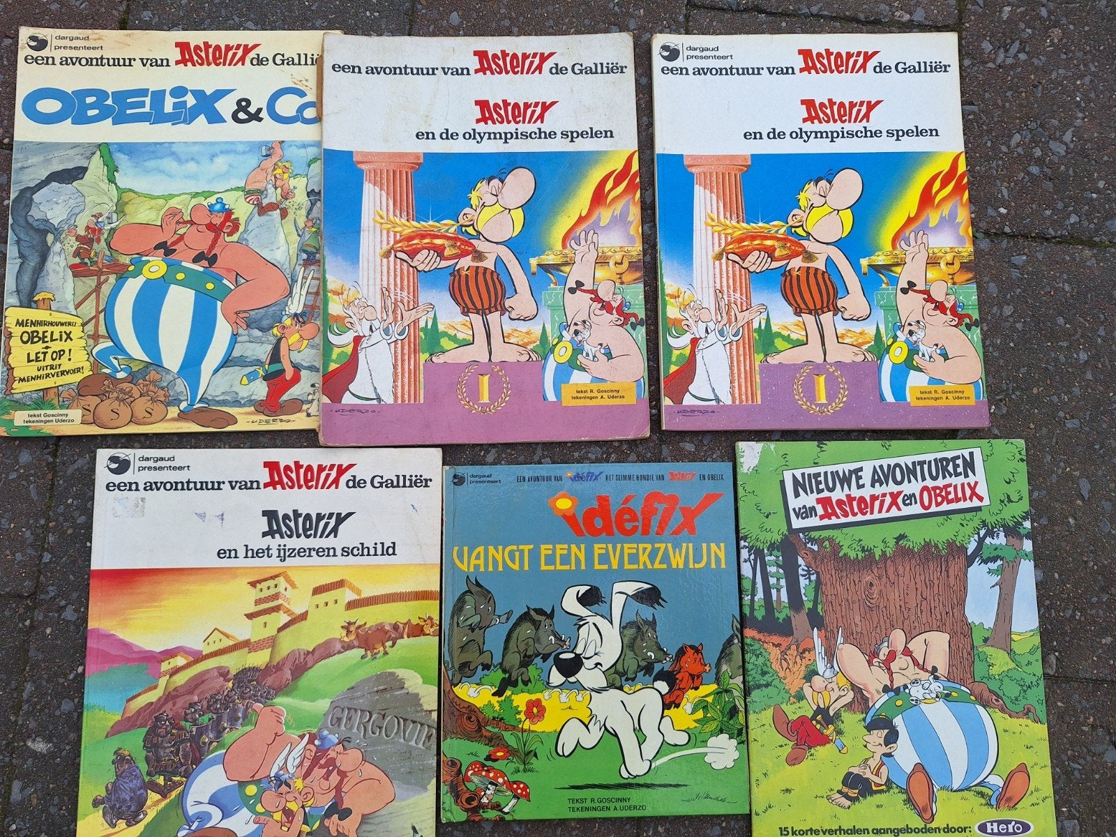 Asterix en obelix, idefix strips, Meerdere stripboeken, Ophalen