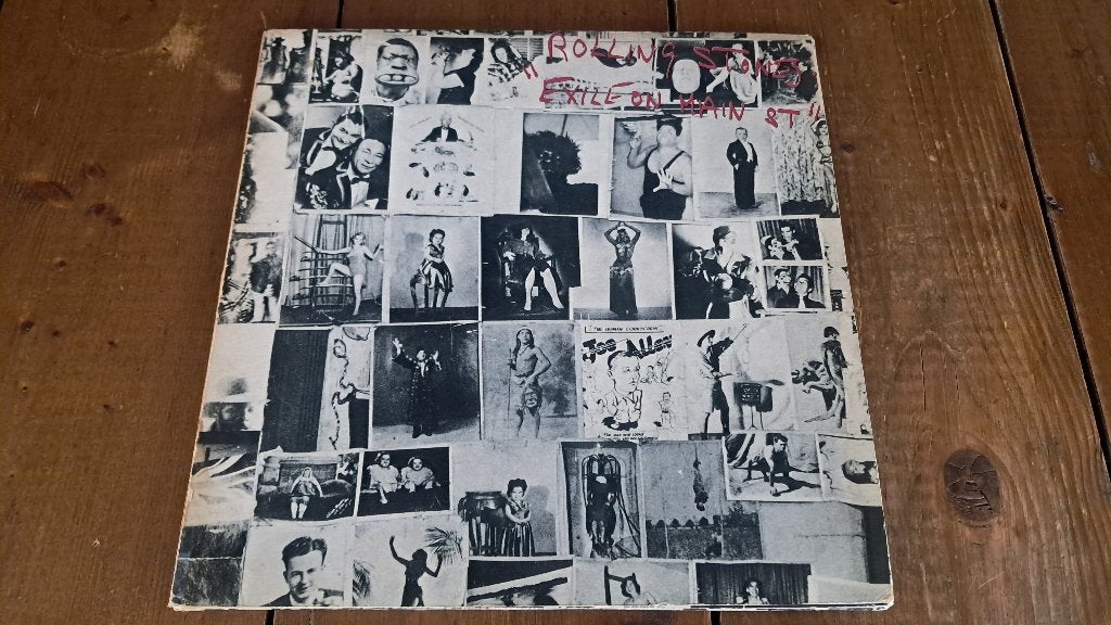 lp album The Rolling Stones ‎- Exile On Main St, Cd's en Dvd's, LP, Gebruikt, Blues Rock, Originele persing