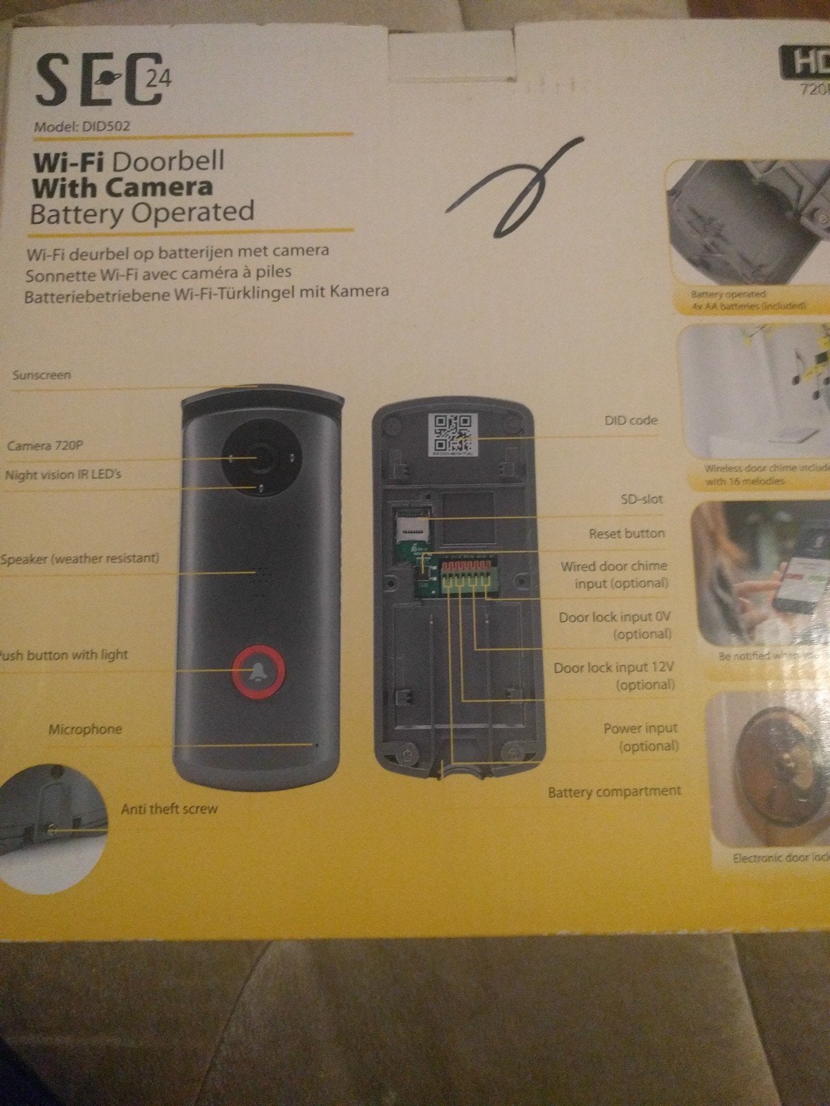 deurbel camera nieuw in doos, Audio, Tv en Foto, Overige Audio, Tv en Foto, Ophalen