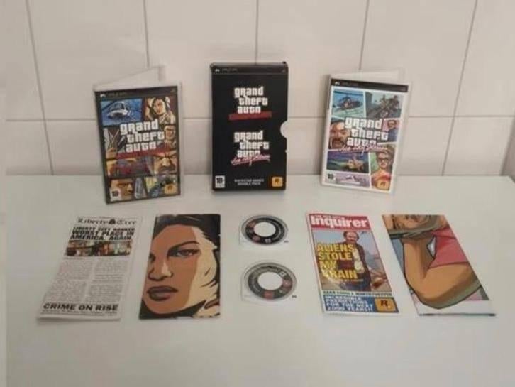 COMPLEET | ZELDZAAM | PSP | DOUBLE PACK GTA GRAND THEFT AUTO, Avontuur en Actie, Gebruikt, Vanaf 18 jaar, 1 speler