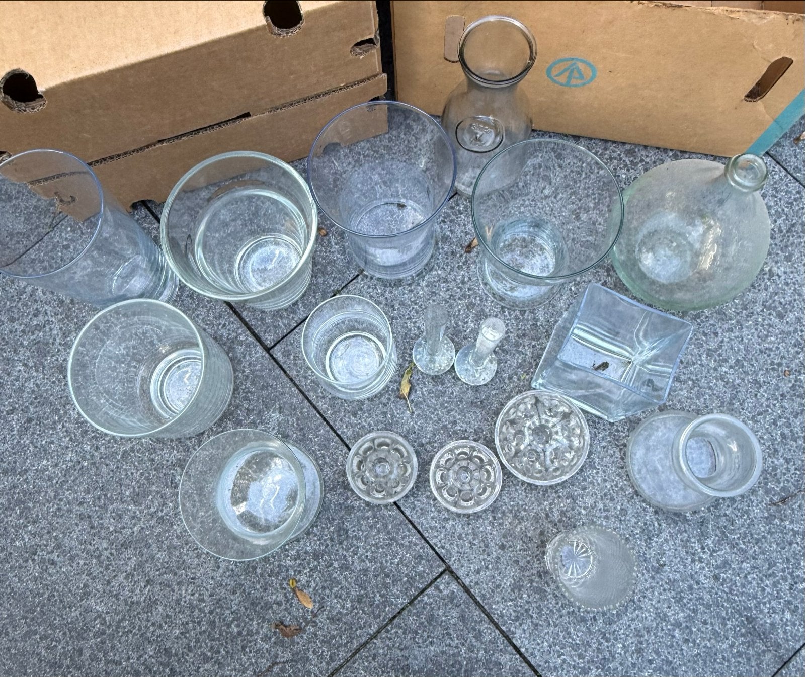 Diverse glazen vazen en schalen, Huis en Inrichting, Ophalen of Verzenden