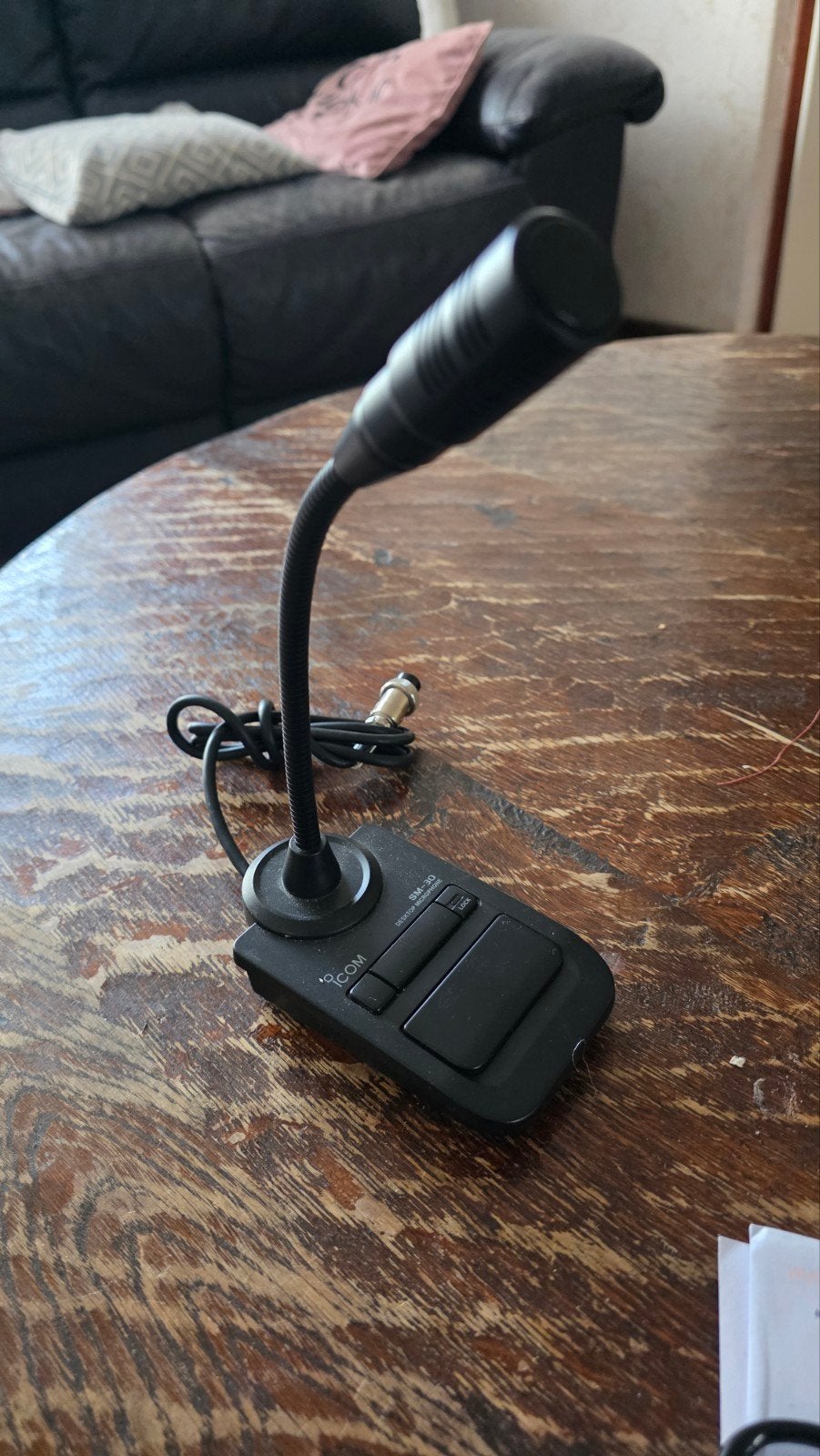 TK keurige Icom SM-30 desktop microfoon, Telecommunicatie, Ophalen of Verzenden, Zo goed als nieuw