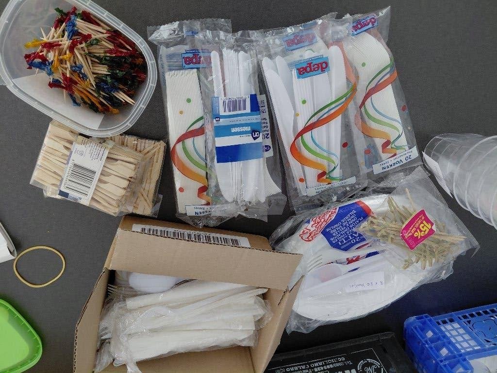 plastic servies, Caravans en Kamperen, Ophalen