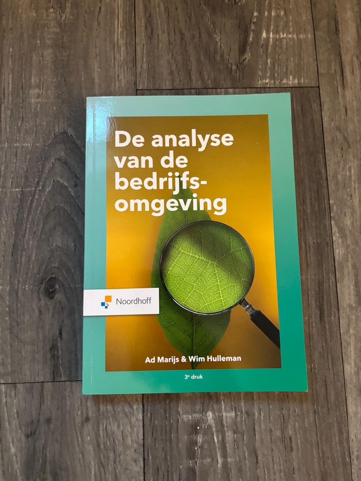 De analyse van de bedrijfsomgeving -Ad Marijs & Wim Hulleman, Ophalen, Nieuw, HBO, Gamma