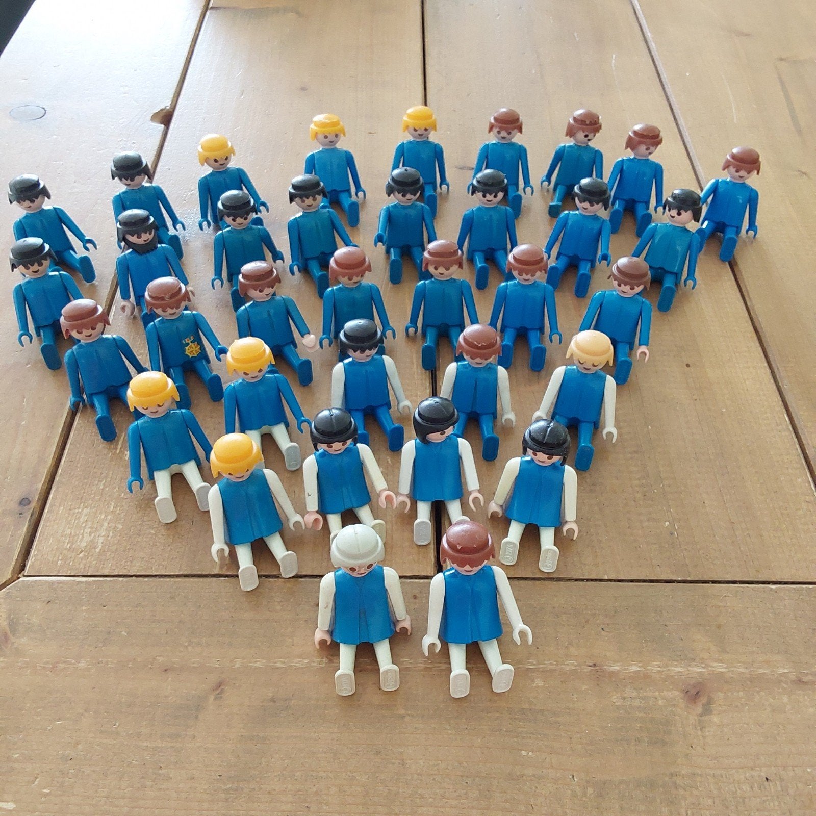 Vintage Playmobil poppetjes 1974 - Bespeeld, Gebruikt, Losse onderdelen, Figuren, Historisch