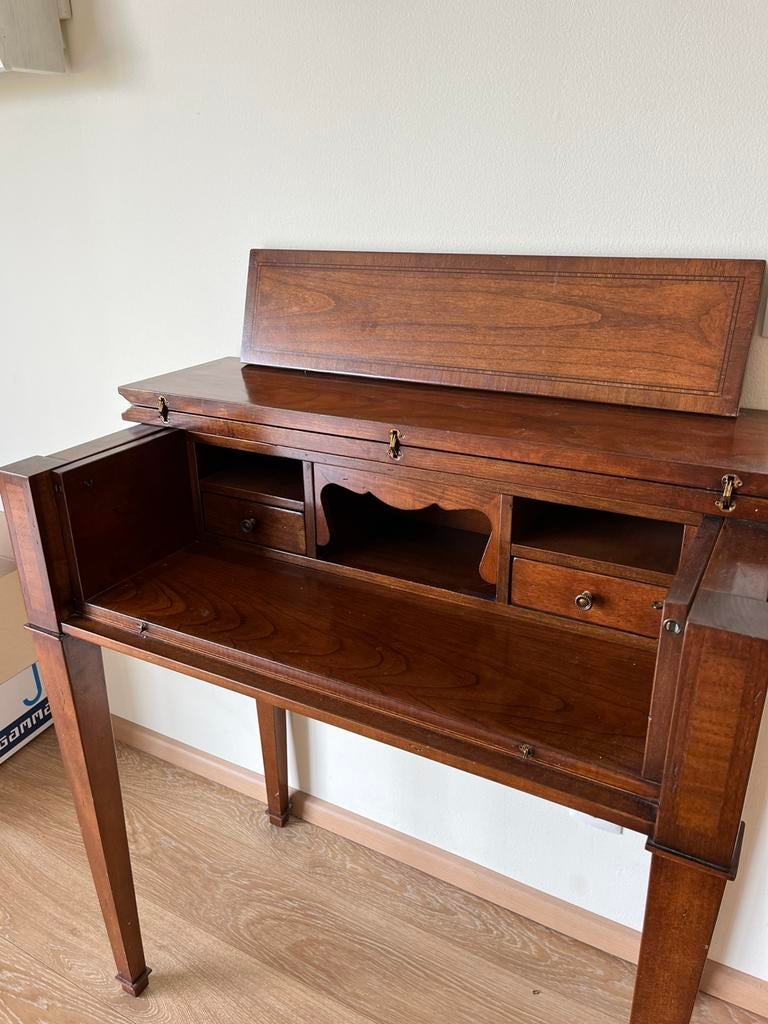 Klassieke secretaire mahoniehout, Ophalen, Gebruikt, Veneziaans