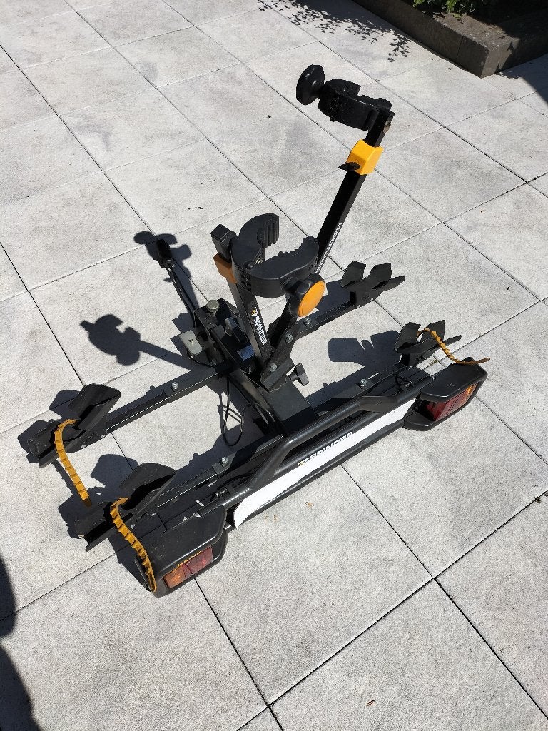 Fietsendrager Spinder Hawk, Ophalen, 2 fietsen, Gebruikt, Trekhaakdrager
