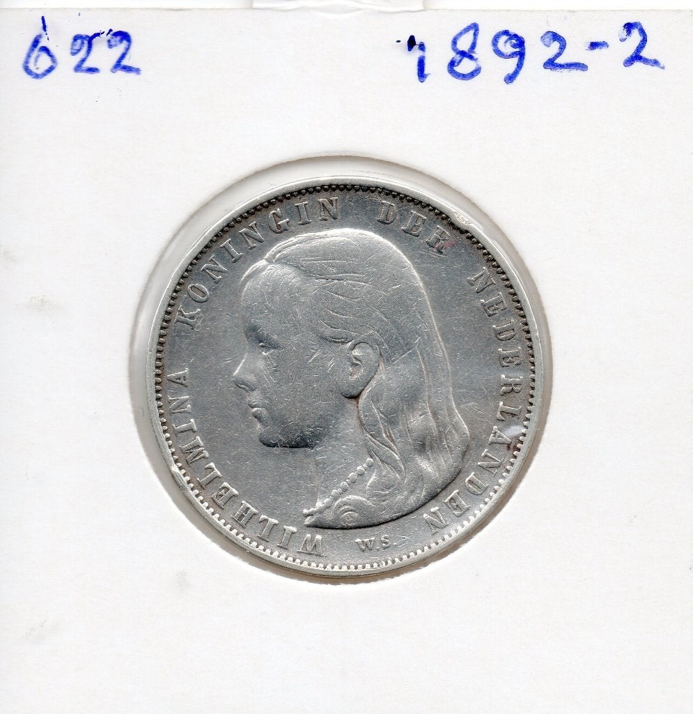 WILHELMINA GULDENS 1892-1904-1907-1912-1916 ZILVER, Postzegels en Munten, Munten | Nederland, 1 gulden, Setje, Zilver, Ophalen of Verzenden