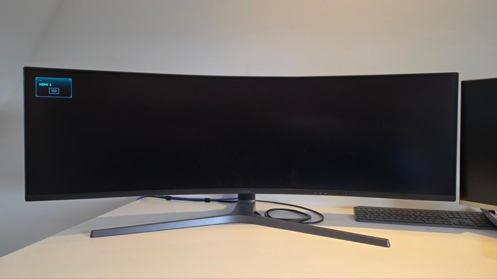 Samsung C49HG90DMU Curved Gaming Monitor, Computers en Software, Monitoren, In hoogte verstelbaar, 101 t/m 150 Hz, VA, Zo goed als nieuw