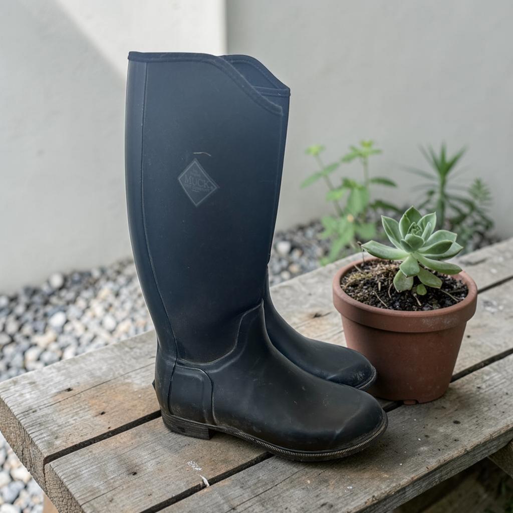 Muck Laarzen Maat 38 Zwart Rubber Stof Paardrijden Anti Slip, Kleding | Dames, Maat 38/40 (M), Zwart, Overige typen, M