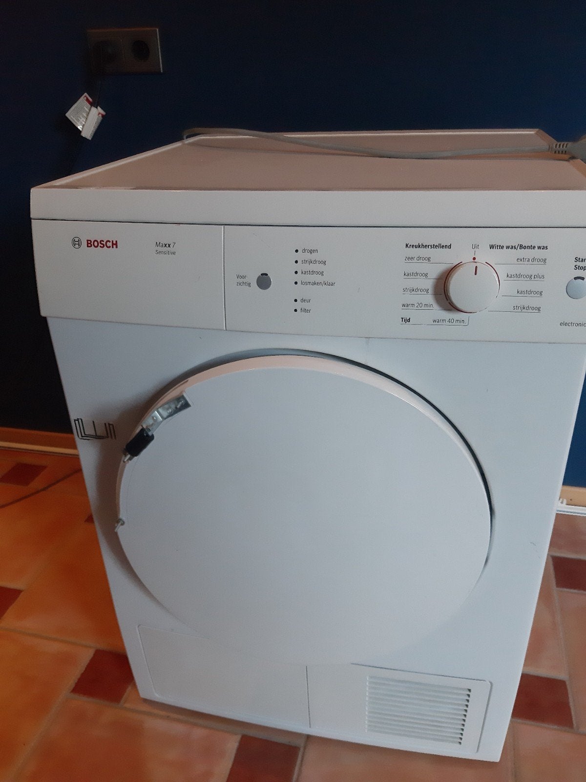 Bosch Maxx 7 Sensitive Luchtafvoerdroger, Witgoed en Apparatuur, Ophalen, 6 tot 8 kg, Gebruikt, Luchtafvoer