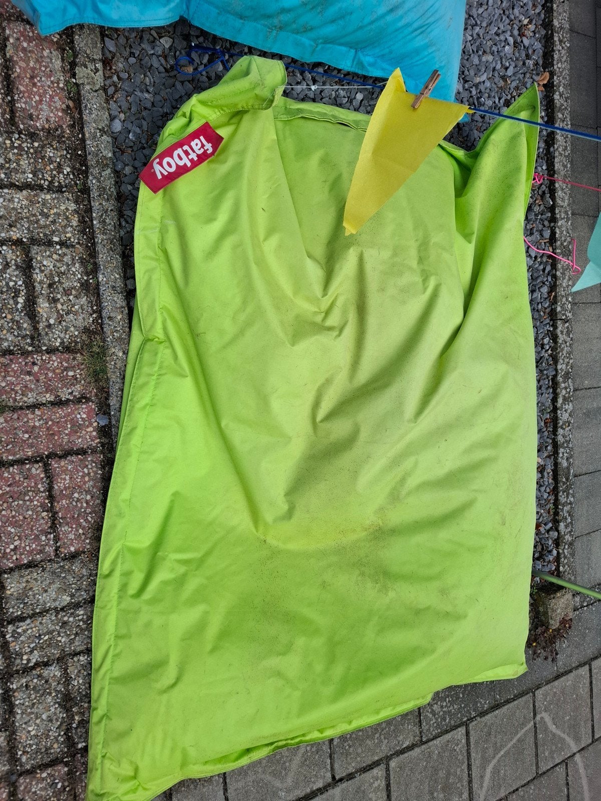 2 gebruikte originele Fatboy zitzakken - Ophalen, Huis en Inrichting, Zitzakken, Ophalen, Gebruikt, Meerkleurig, Zitzak