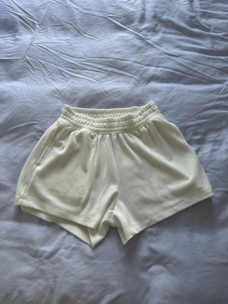 Gilly Hicks cozy waffle shorts (wit) - maat XS, Wit, Ophalen of Verzenden, Zo goed als nieuw, Maat 34 (XS) of kleiner
