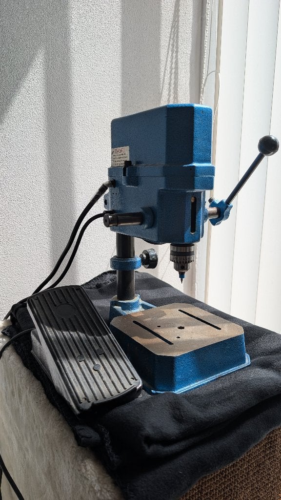 Precisie kolomboormachine met voetbediening, Ophalen, Gebruikt, Kolomboormachine, Variabele snelheid