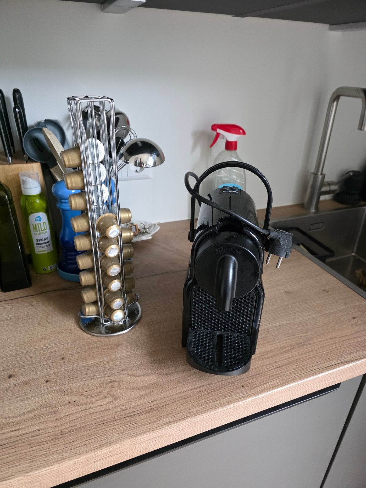 Magimix Nespresso koffiezetapparaat met capsulehouder, Witgoed en Apparatuur, Koffiezetapparaten, Ophalen, Gebruikt, Espresso apparaat