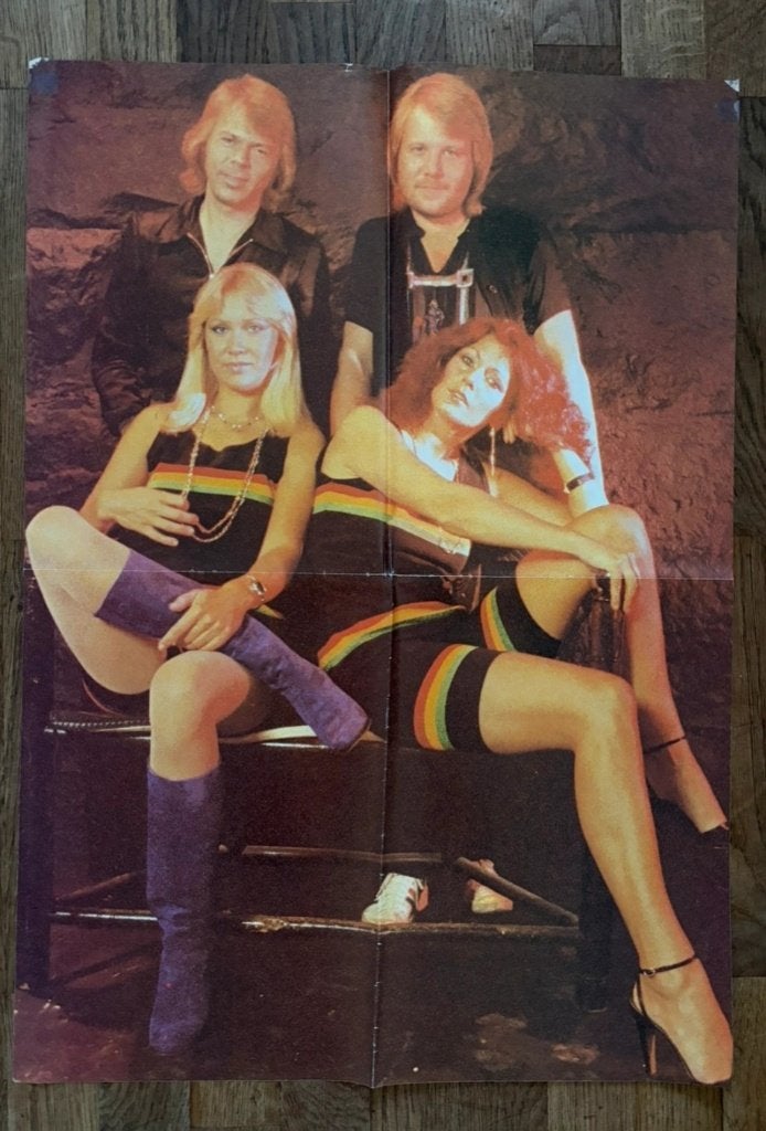 ABBA poster, Rechthoekig Staand, Ophalen of Verzenden, Zo goed als nieuw, A1 t/m A3
