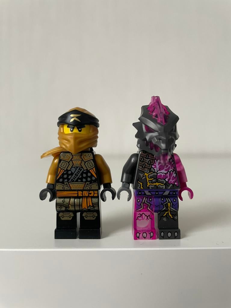 Lego Ninjago Golden Cole & Vengestone Warrior, Ophalen, Lego, Zo goed als nieuw, Minifiguur
