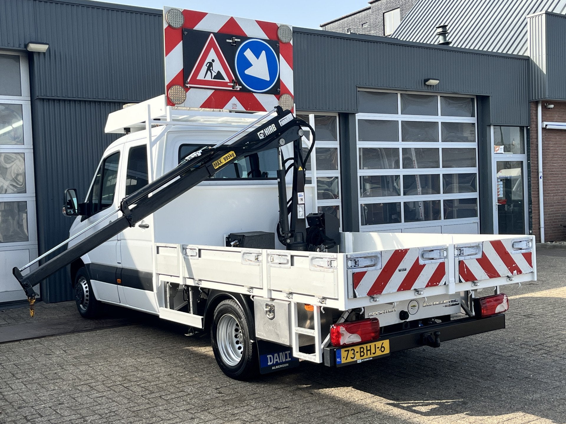 Mercedes-Benz Sprinter 513 CDI 366 Hiab Laadkraan 018T Trekh, Automaat, Stof, Gebruikt, 4 cilinders