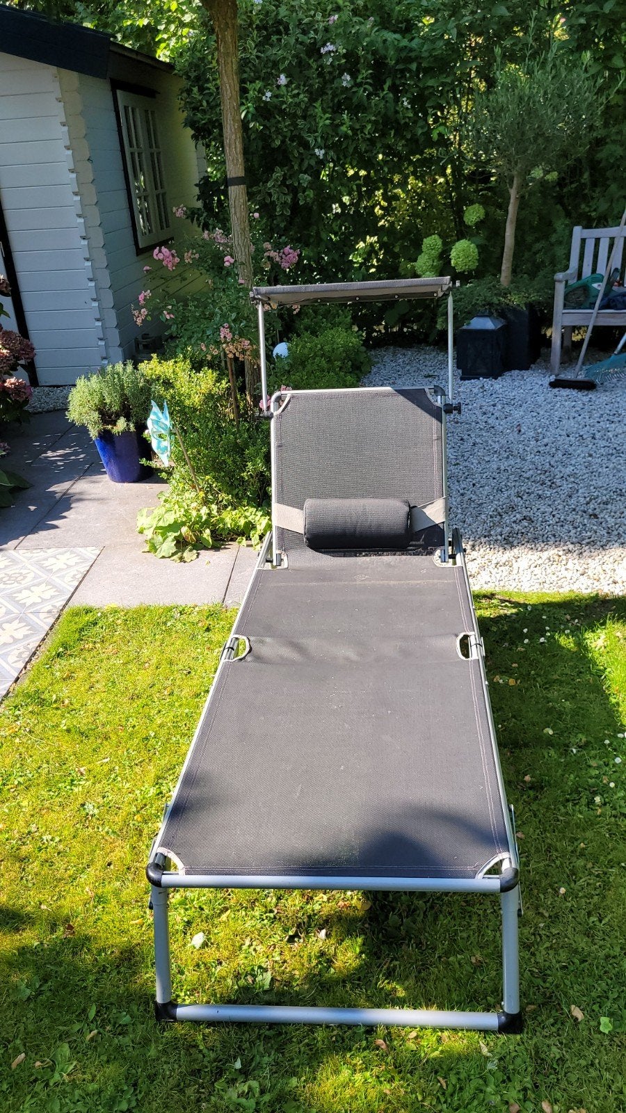 Ligbed te koop, Ophalen, Gebruikt, Aluminium, Verstelbaar