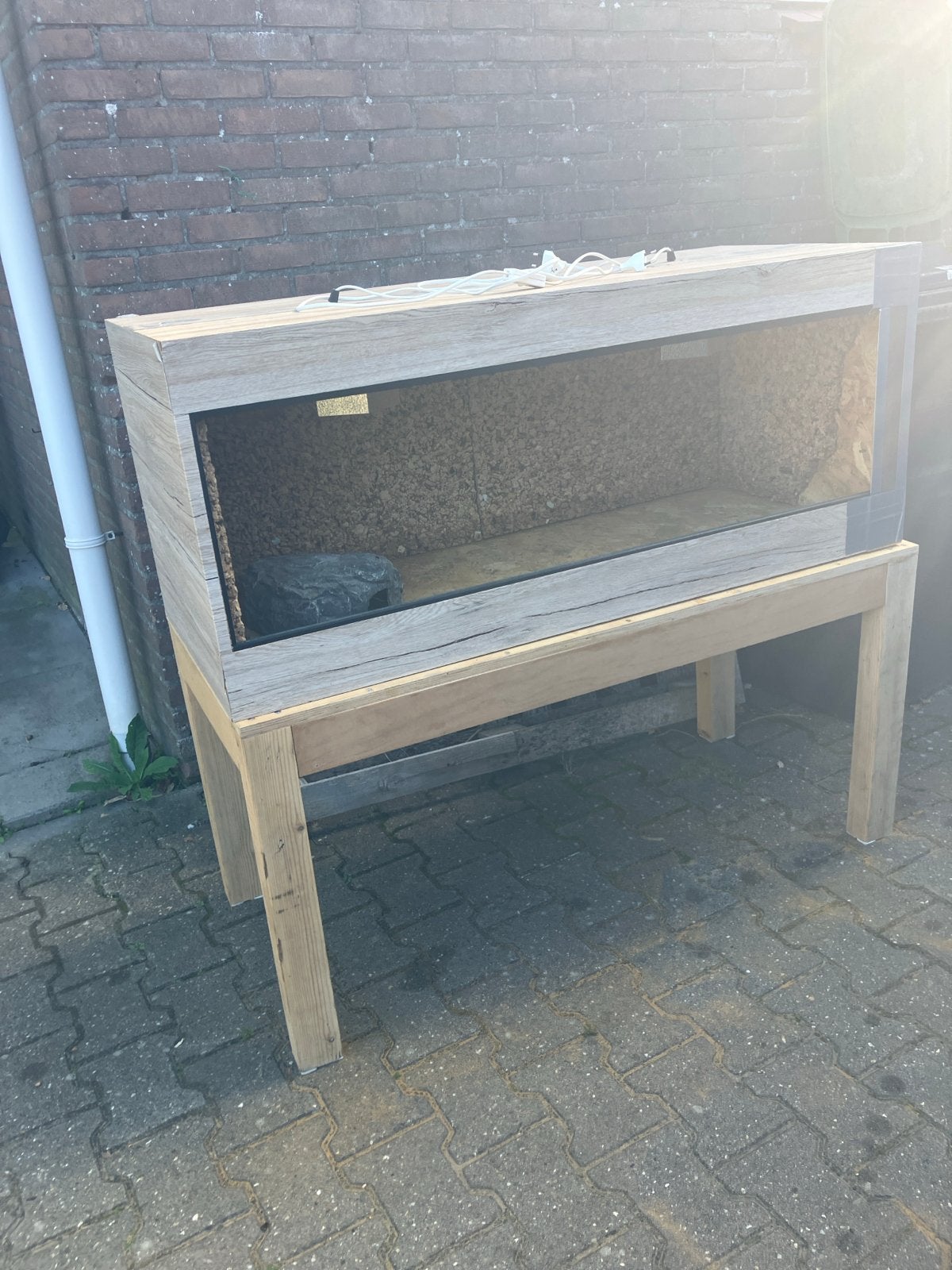 Mooi terrarium 120x50x50 cm osb, Dieren en Toebehoren, Ophalen, Gebruikt, Terrarium of Paludarium
