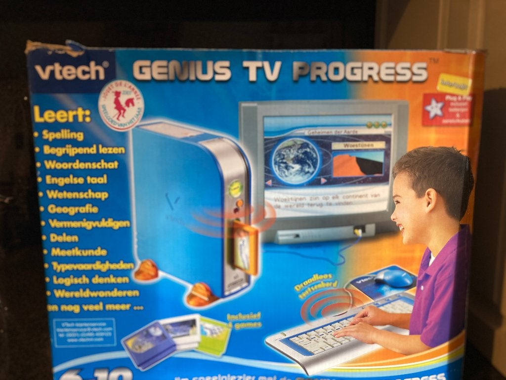 v-tech genius tv progress, Ophalen, Gebruikt, 6 jaar of ouder