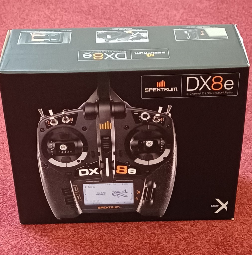 spektrum dx8e plus shockflyer dubbeldekker, Ophalen, Zo goed als nieuw, Elektro, RTF (Ready to Fly)