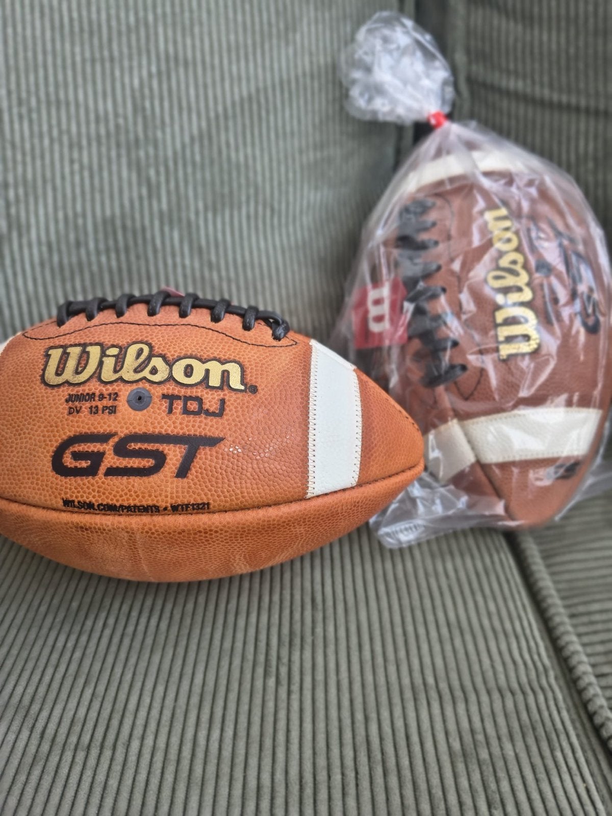 Wilson GST TDJ Junior American Football (1 stuk), Maat XL, Ophalen of Verzenden, Zo goed als nieuw, Bal