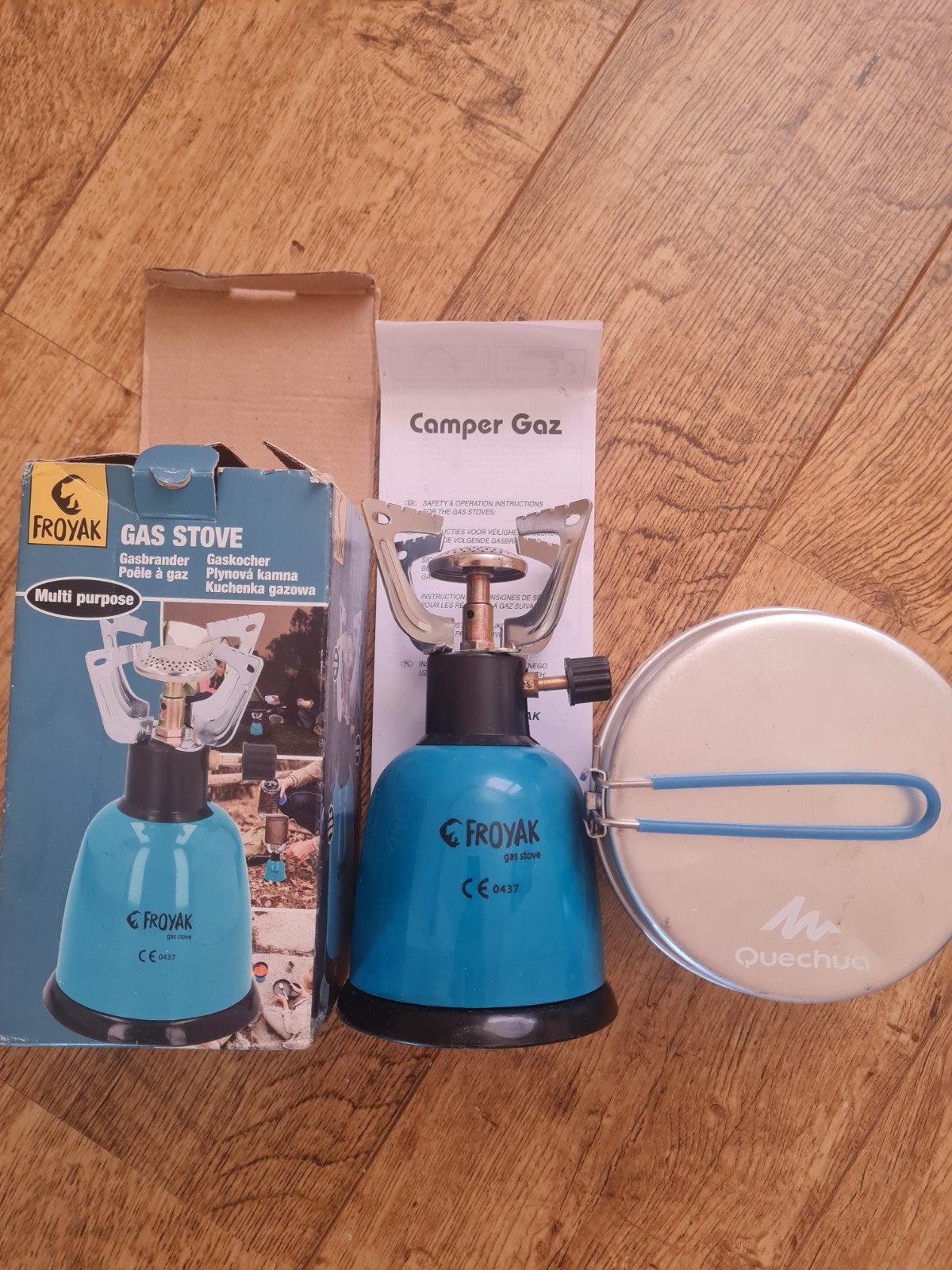 Froyak Gasfornuis & Quechua Pan - Ideaal voor Camping, Ophalen of Verzenden