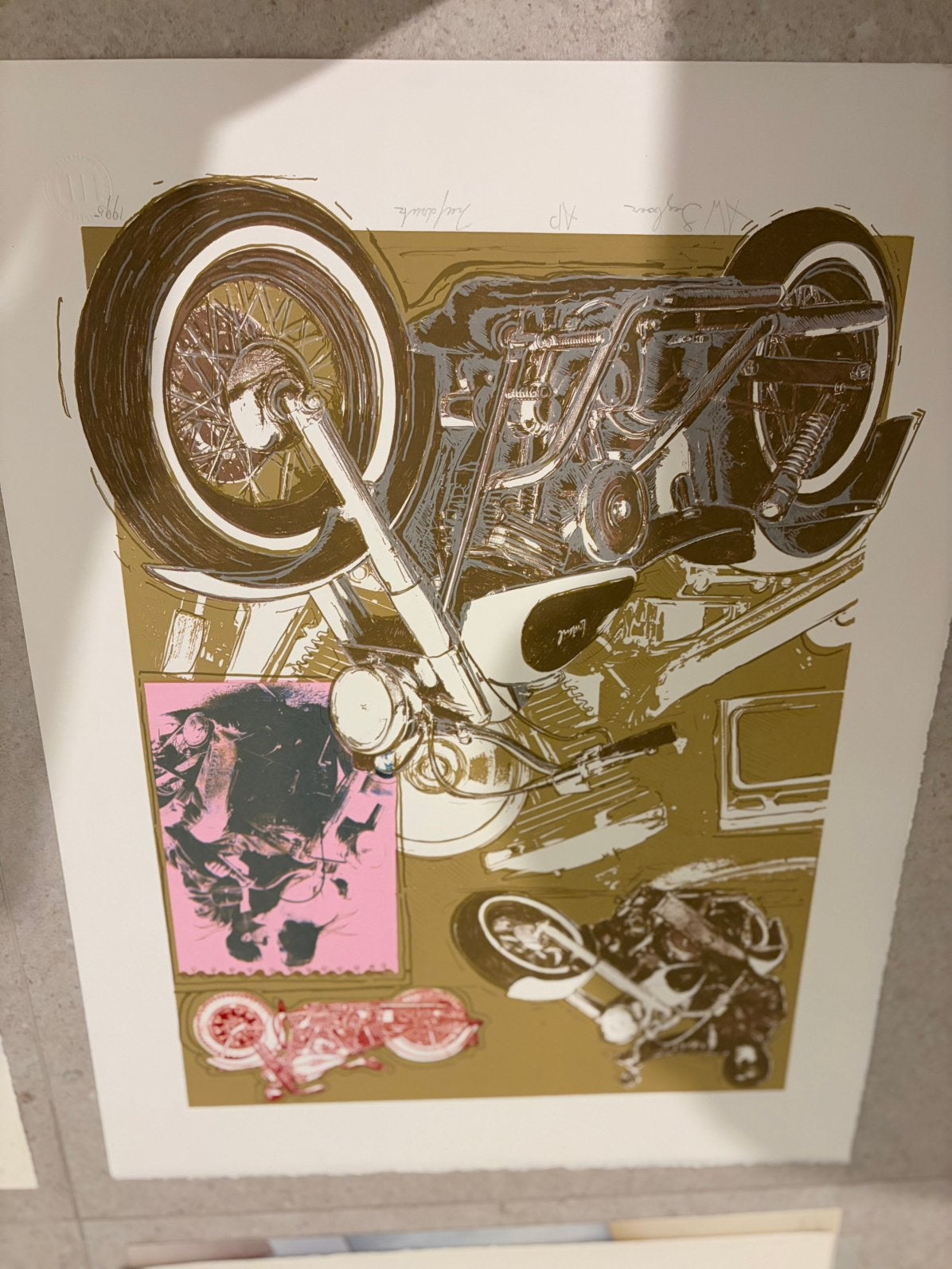 A. Segboer –originele litho–gesigneerd/genummerd – abstract, Ophalen