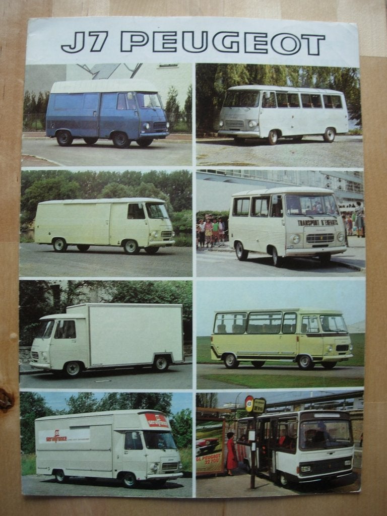 Peugeot J7 Bestelwagen Brochure 1980, Boeken, Ophalen of Verzenden, Zo goed als nieuw, Peugeot, Peugeot