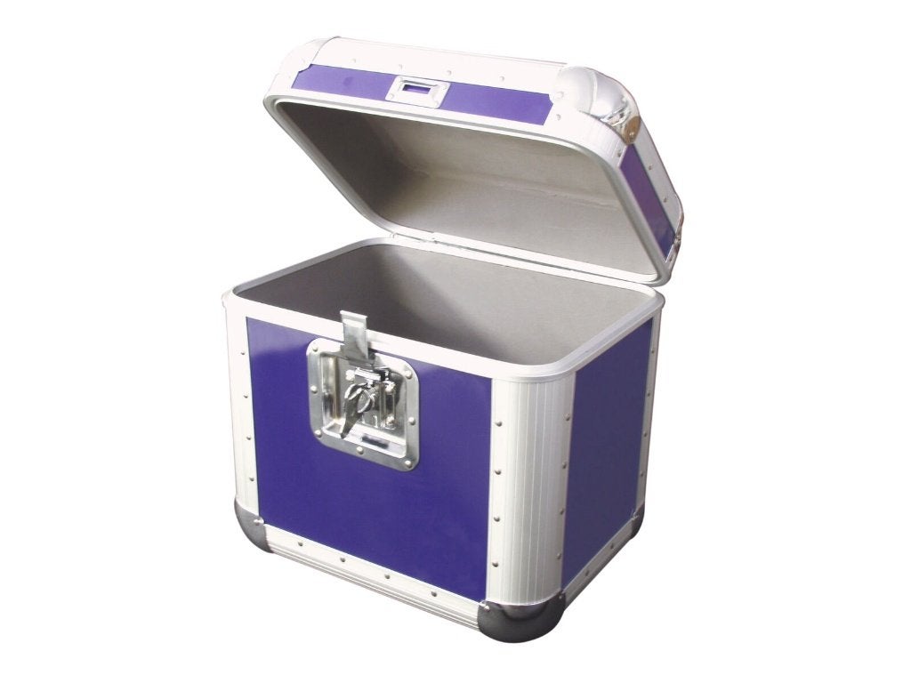ROADINGER Record Case ALU 7525 rounded blue, Muziek en Instrumenten, Behuizingen en Koffers, ., Nieuw, ., Flightcase