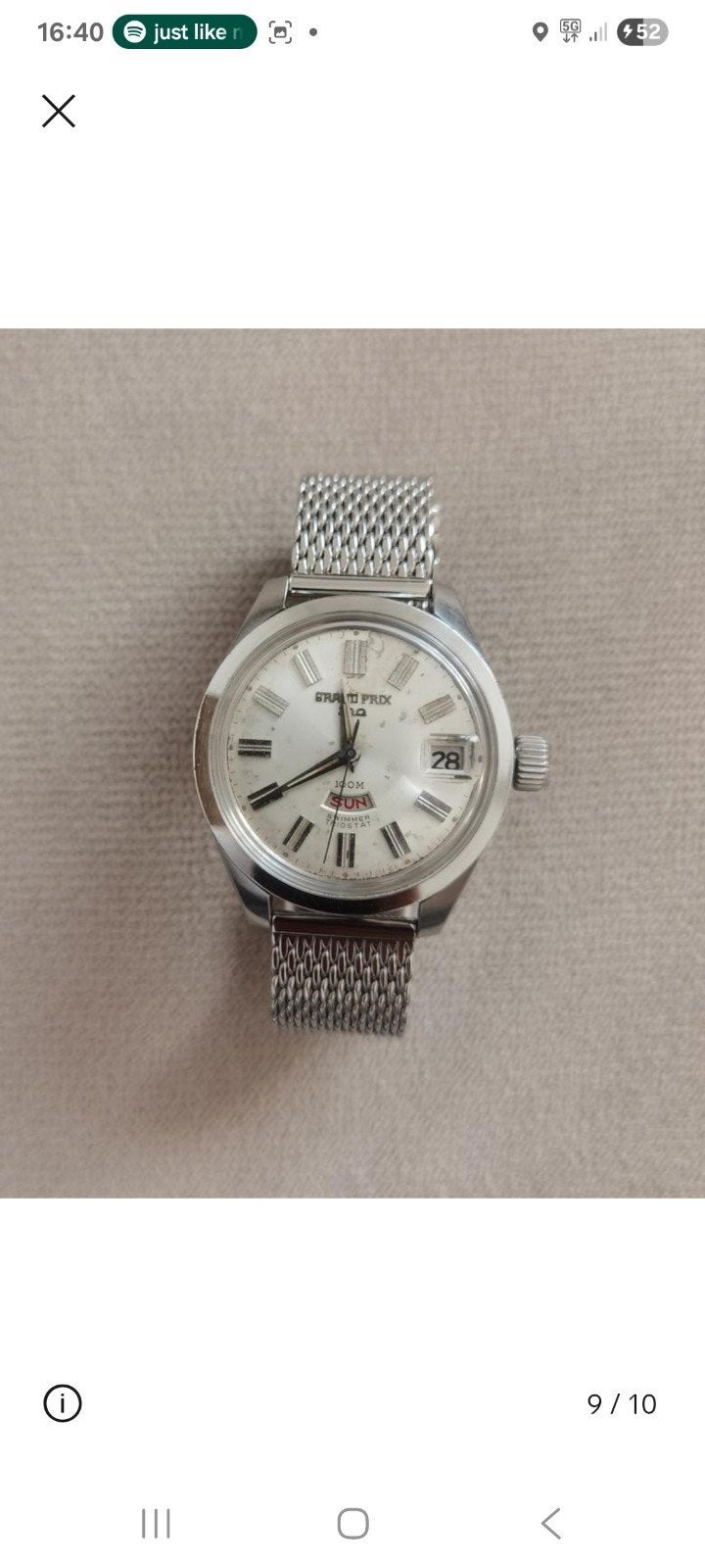 Zeldzame Vintage Orient Grand Prix 100 Jewels Swimmer, Ophalen of Verzenden