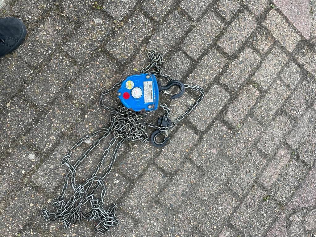 1 kettingtakel, 2x pull lift, Doe-het-zelf en Verbouw, Lieren en Takels, Ophalen, Zo goed als nieuw