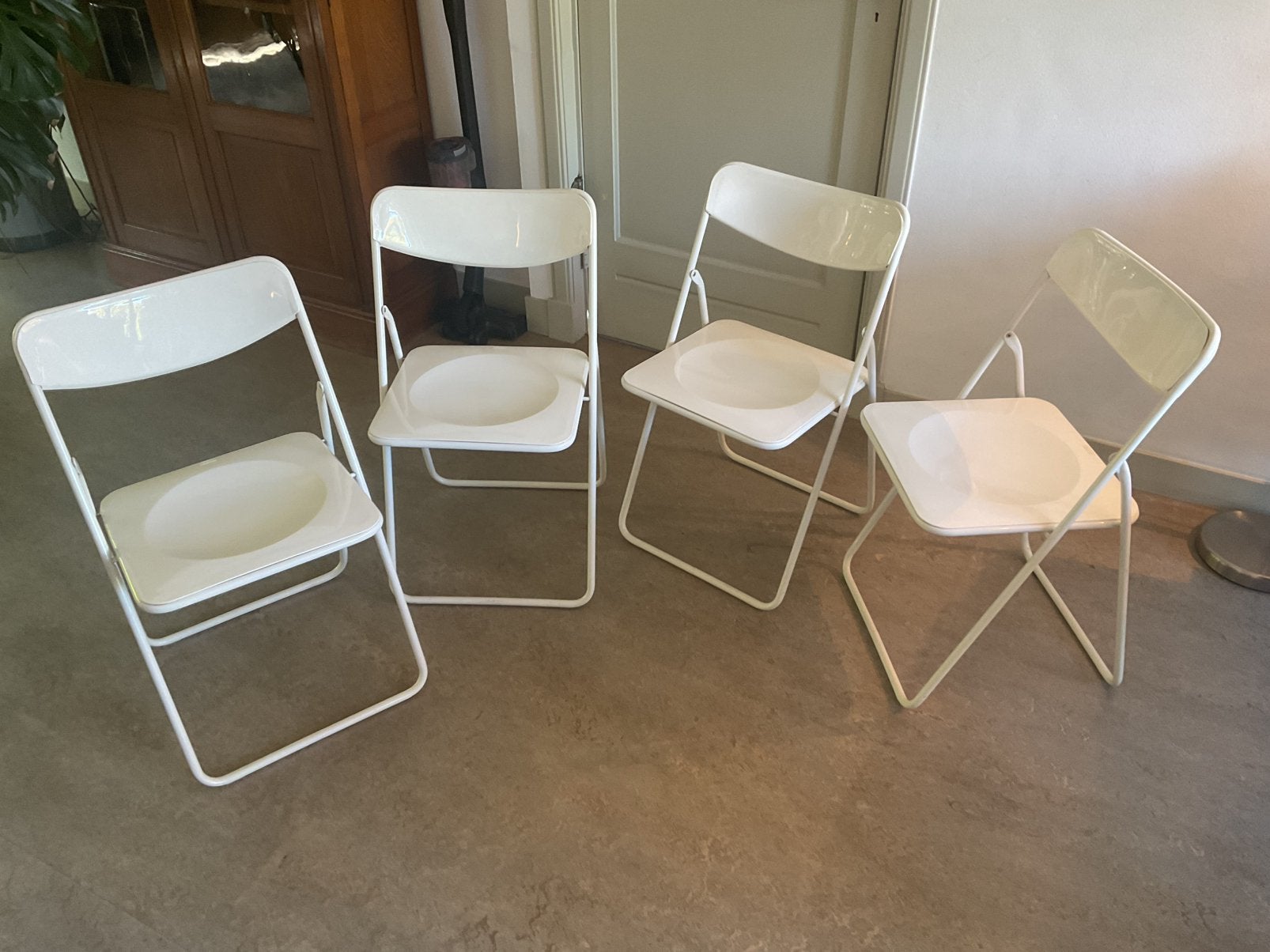 4 Vintage IKEA Ted Klapstoelen Tuinstoelen Campingstoelen, Ophalen, Gebruikt, Overige