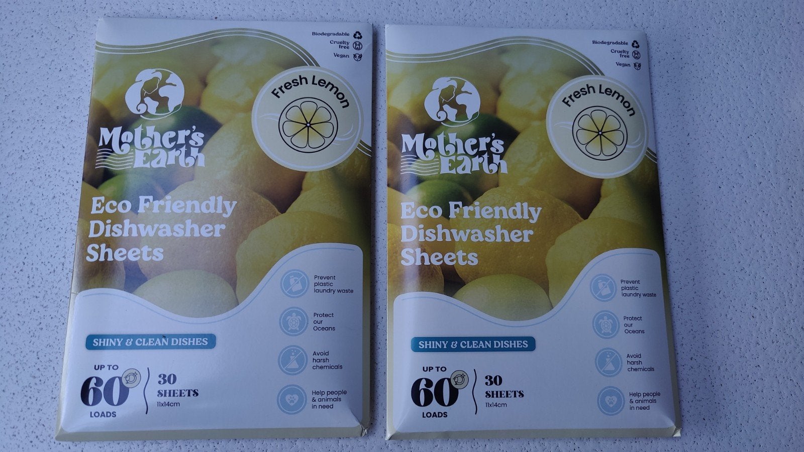 Mother's Earth Eco Vaatwasser Sheets - Fresh Lemon (2x), Ophalen of Verzenden, Schoonmaakmiddel