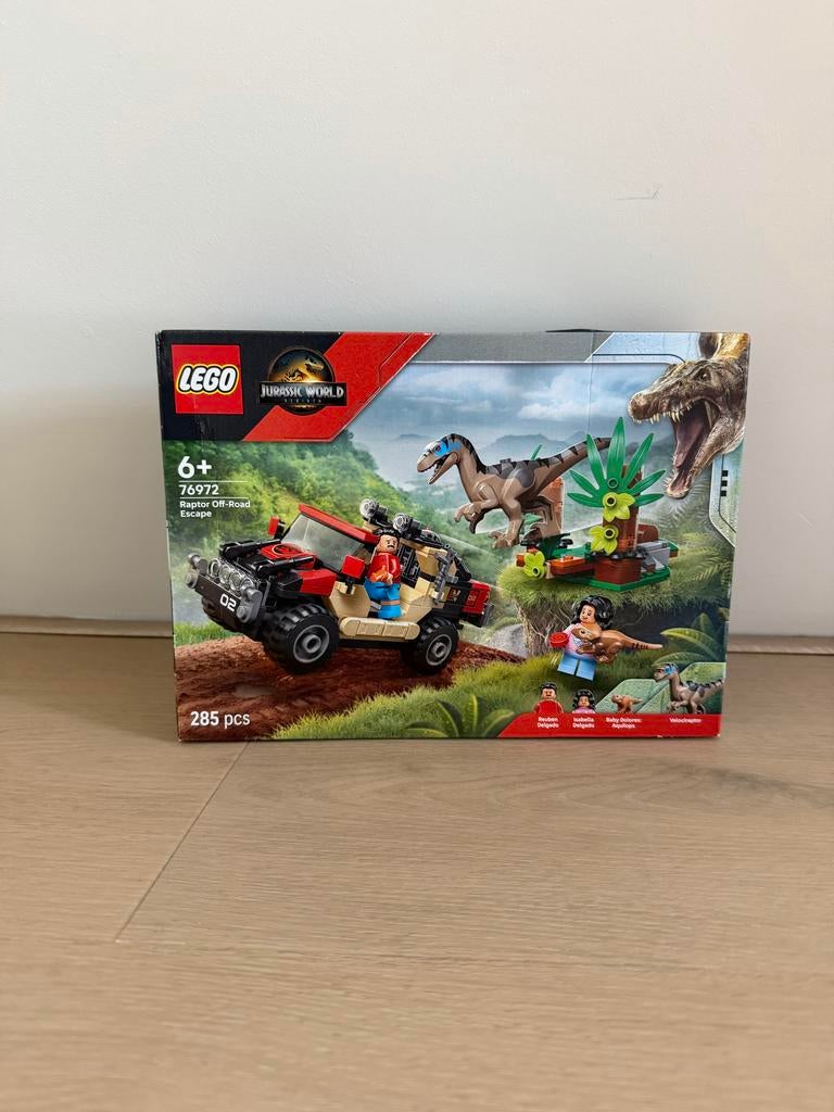LEGO Jurassic World 76972 Raptor Off-Road Escape NIEUW, Jurassic World, Lego, Nieuw, Ophalen of Verzenden