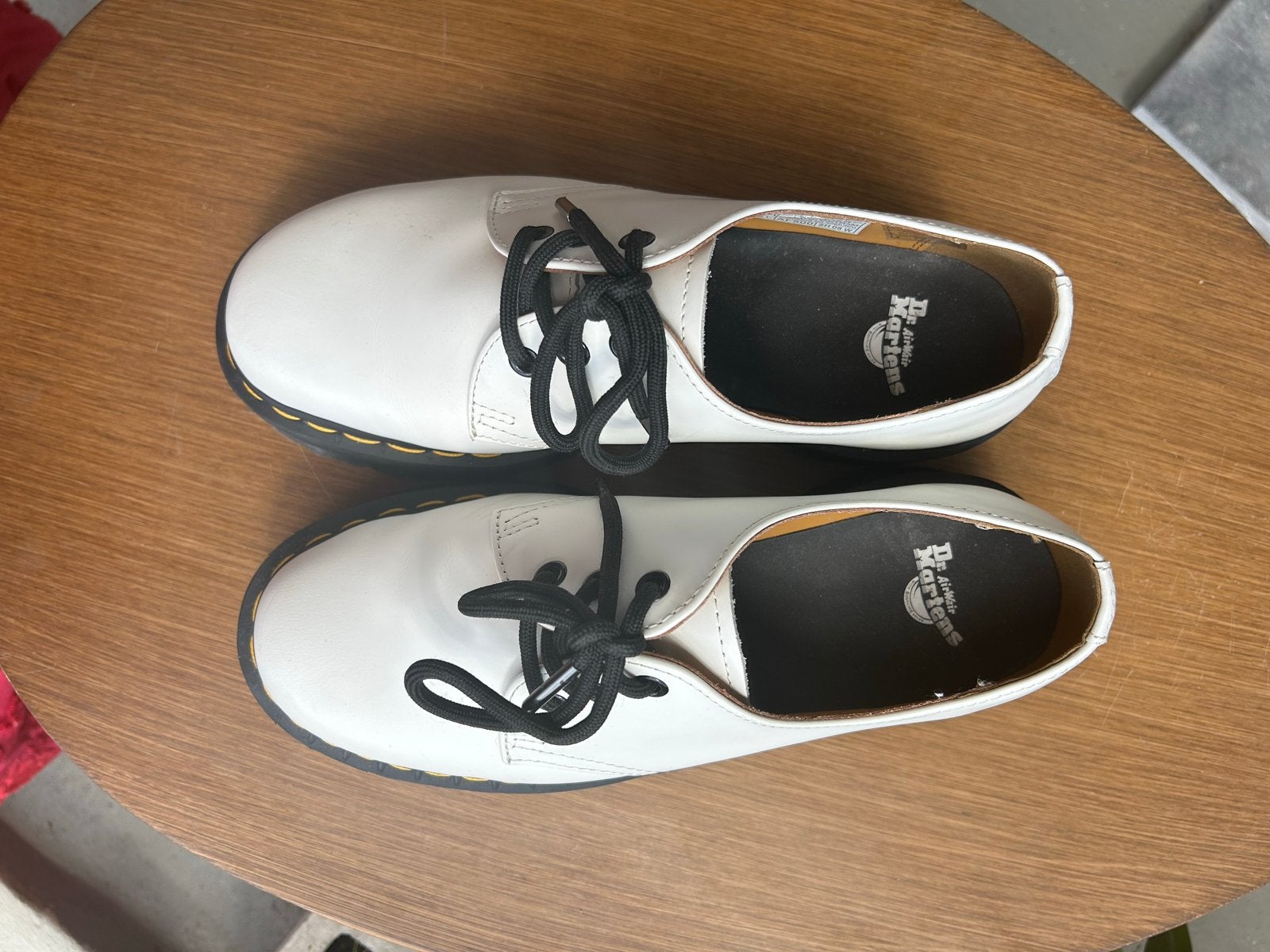 Maat 39 witte Dr. Martens 1461 Quad schoen, Schoenen met lage hakken, Wit, Ophalen of Verzenden, Zo goed als nieuw