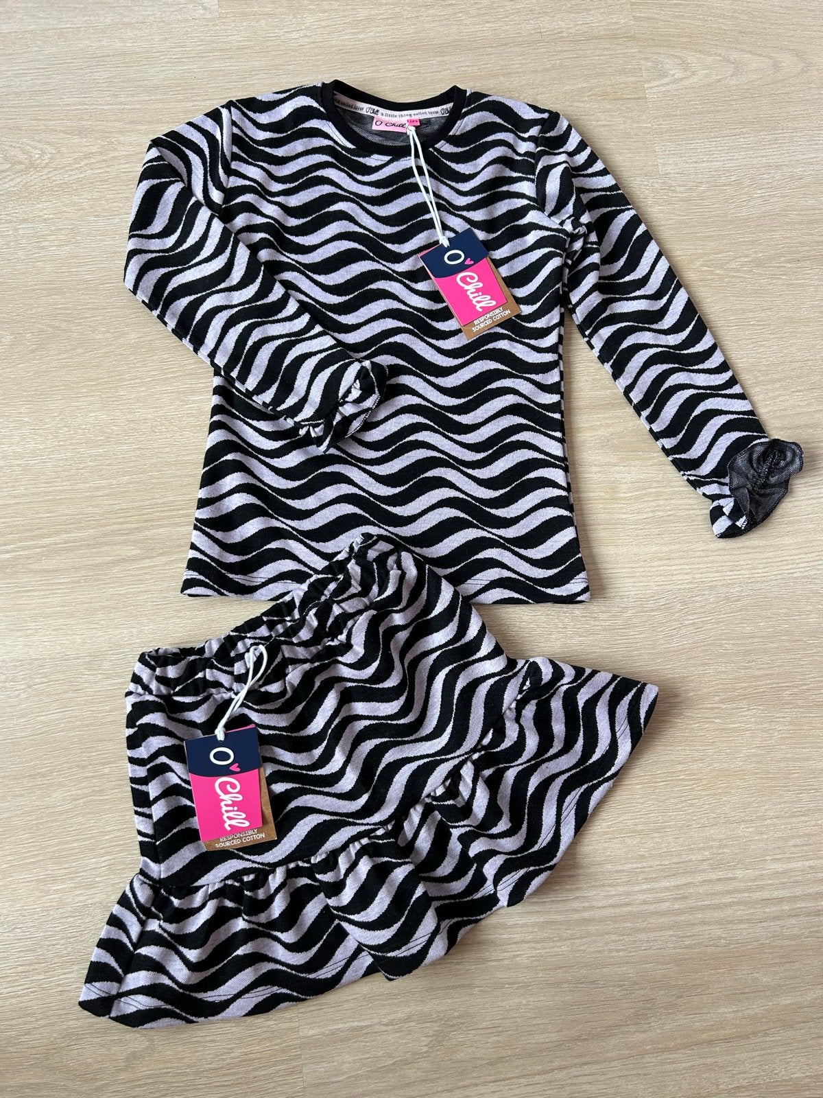 O'Chill setje: shirt en rokje met zebraprint, Ophalen of Verzenden, Nieuw, Meisje, Setje