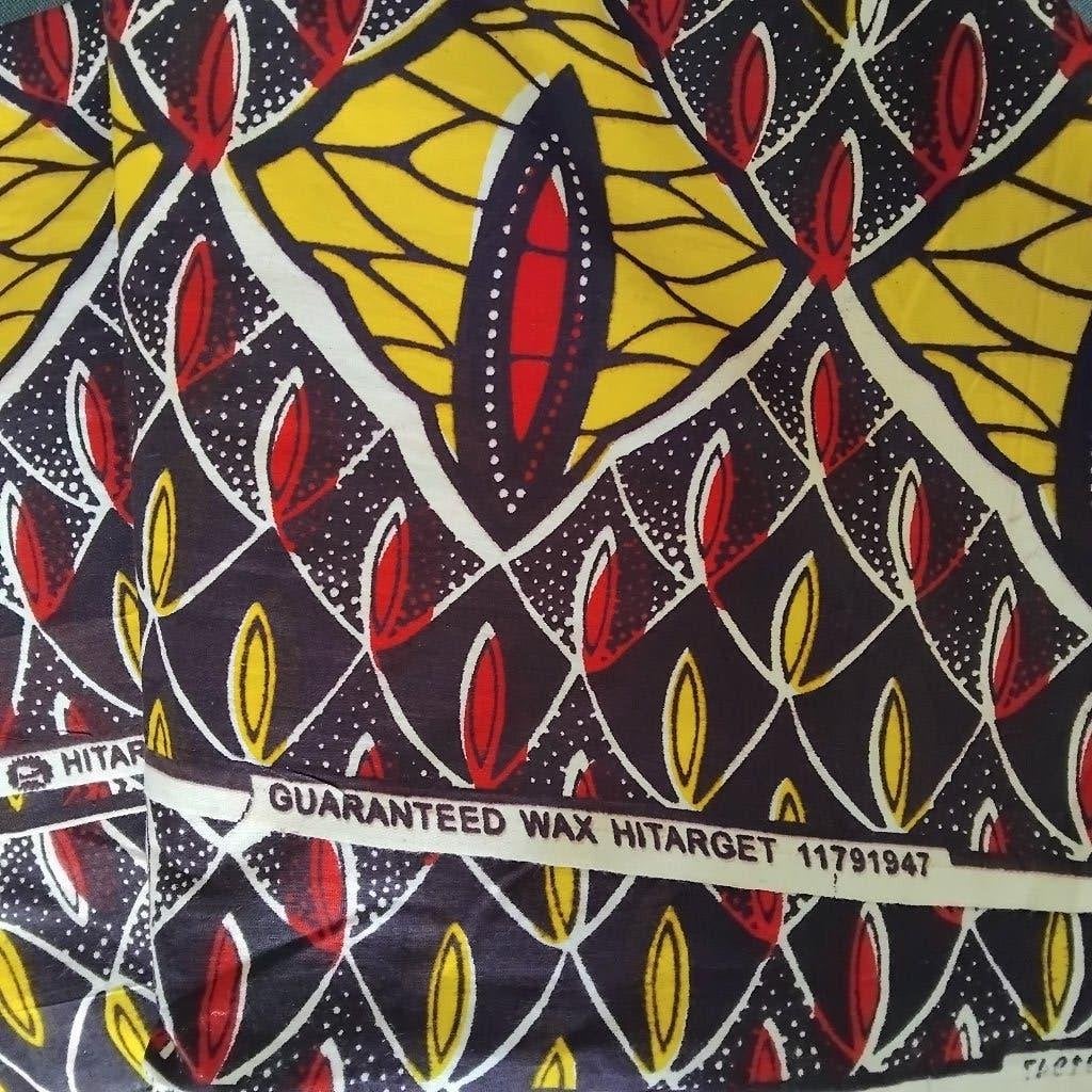 Veritable wax hi target, originele afrikaanse katoenen stof, Overige kleuren, Ophalen of Verzenden, 30 tot 120 cm, Katoen