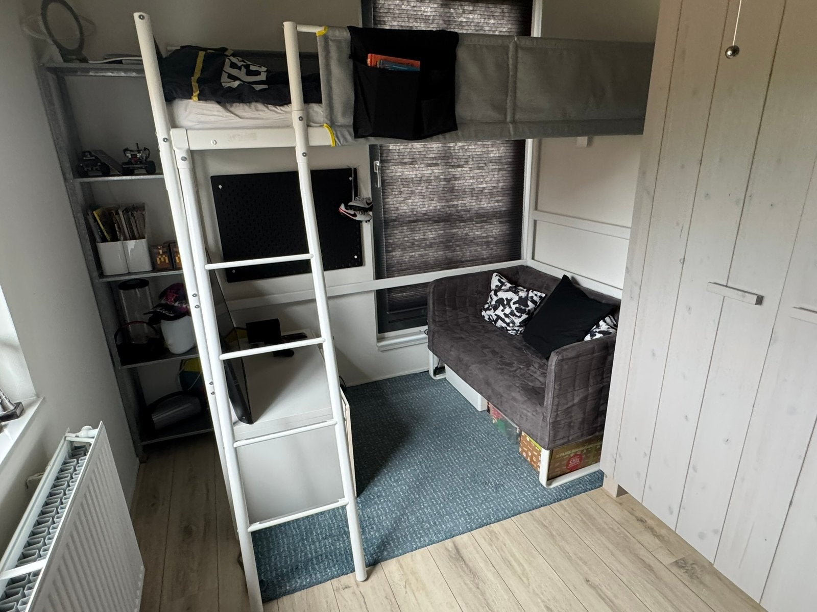 Ikea Vitval hoogslaper zo goed als nieuw incl matras, Ophalen, Eenpersoons, Zo goed als nieuw, 200 cm