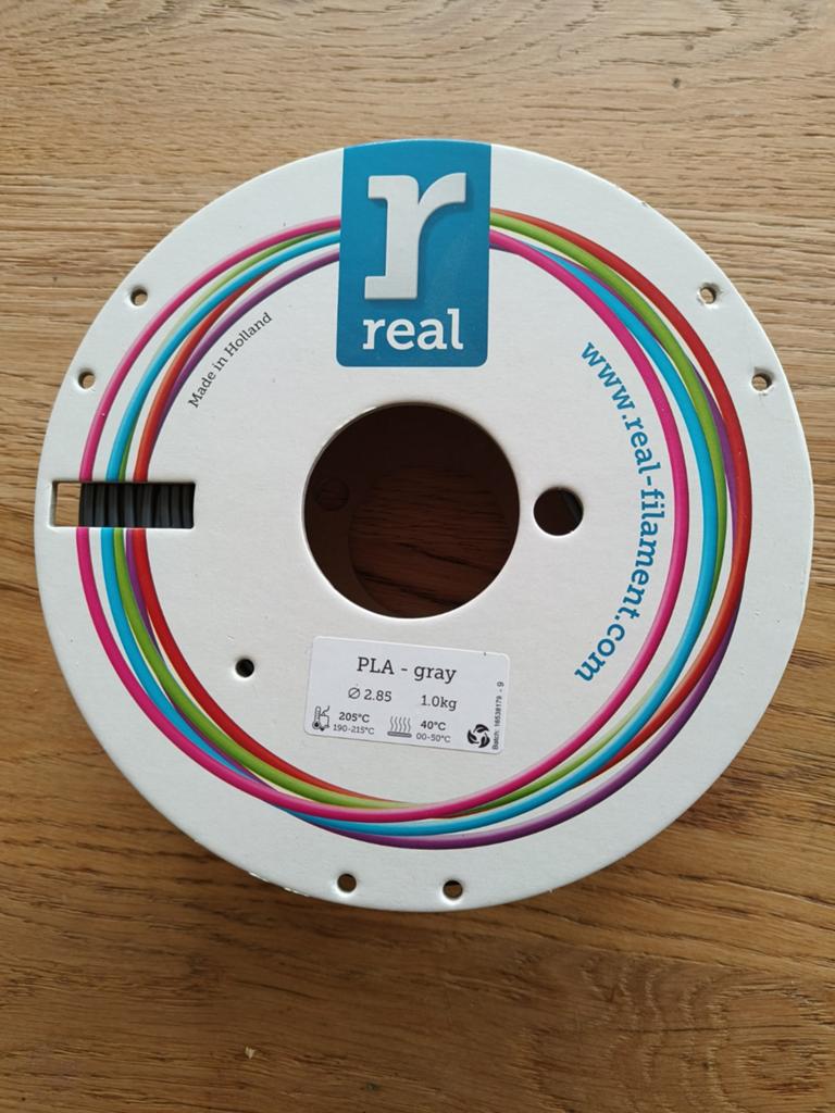 Real filament pla grijs 2.85mm 1kg, Computers en Software, 3D-printerbenodigheden, Ophalen of Verzenden