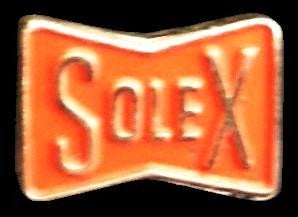 Solex speld oranje gelakt, Verzamelen, Verzenden, Nieuw, Transport, Speldje of Pin