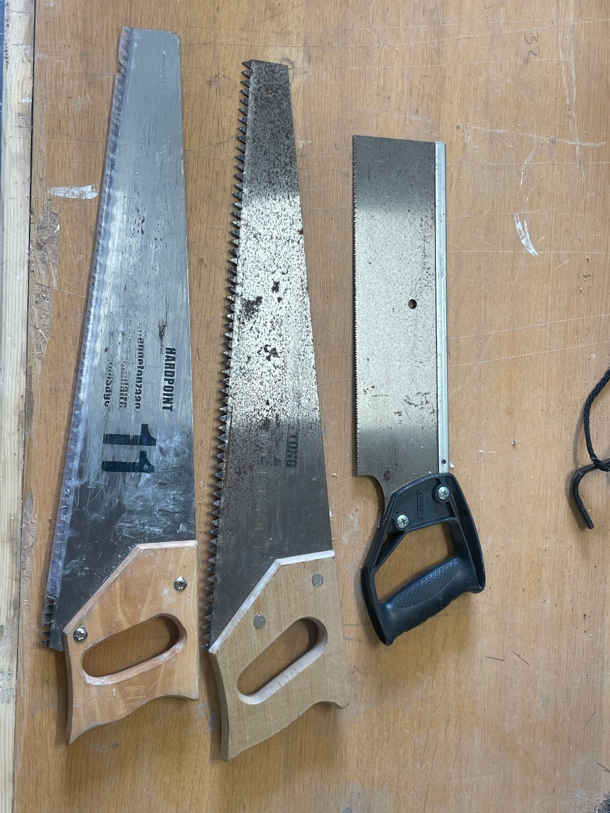 Set van 3 handzagen, diverse typen, Ophalen of Verzenden, Gebruikt, Overige typen