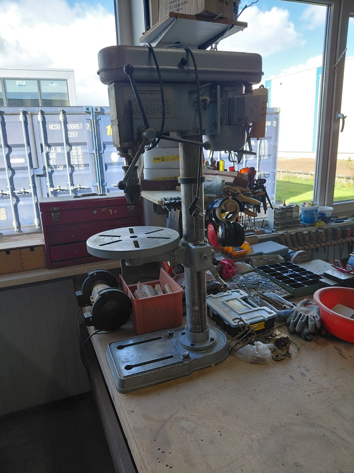 Huvema Kolomboormachine HU 16 - Zeer zwaar model uit 1990, Ophalen, Kolomboorstraat 1, Huvema, Kolomboormachine