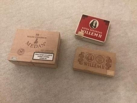 oude sigaren en sigarettendoosjes, Ophalen of Verzenden, Gebruikt, Tabaksdoos of Verpakking